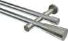 10193326-XX1239 Gardinenstange Metall 20 mm Ø 2-läufig PRESTIGE - Tanara Chrom / Edelstahl-Optik (ohne Ringe)