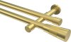 10193326-XX38 Gardinenstange Messing-Optik 20 mm Ø 2-läufig PRESTIGE - Tanara (ohne Ringe)