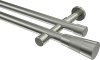 10193326-XX39 Gardinenstange Edelstahl-Optik 20 mm Ø 2-läufig PRESTIGE - Tanara (ohne Ringe)