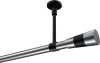 10193333-101229 Gardinenstange Metall 20 mm Ø SONETTE - Tanara Chrom / Schwarz (ohne Ringe)