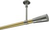 10193333-XX3839 Gardinenstange Messing-Optik / Edelstahl-Optik 20 mm Ø SONETTE - Tanara (ohne Ringe)