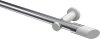 10193411-XX1232 Gardinenstange Metall 20 mm Ø PLATON - Verano Chrom / Weiß (ohne Ringe)