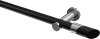 10193411-102912 Gardinenstange Metall 20 mm Ø PLATON - Verano Schwarz / Chrom (ohne Ringe)