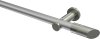 10193411-XX3339 Gardinenstange Metall 20 mm Ø PLATON - Verano Silbergrau / Edelstahl-Optik (ohne Ringe)