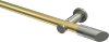 10193411-XX3839 Gardinenstange Messing-Optik / Edelstahl-Optik 20 mm Ø PLATON - Verano (ohne Ringe)