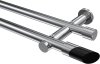 10193412-10121229 Gardinenstange Metall 20 mm Ø 2-läufig PLATON - Verano Chrom (ohne Ringe)