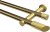 10193412-XX9538 Gardinenstange Metall 20 mm Ø 2-läufig PLATON - Verano Messing Antik / Messing-Optik (ohne Ringe)