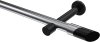 10193425-101229 Gardinenstange Metall 20 mm Ø PRESTIGE - Verano Chrom / Schwarz (ohne Ringe)