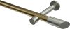 10193425-XX9539 Gardinenstange Metall 20 mm Ø PRESTIGE - Verano Messing Antik / Edelstahl-Optik (ohne Ringe)