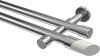10193426-10121232 Gardinenstange Metall 20 mm Ø 2-läufig PRESTIGE - Verano Chrom (ohne Ringe)