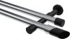 10193426-101229 Gardinenstange Metall 20 mm Ø 2-läufig PRESTIGE - Verano Chrom / Schwarz (ohne Ringe)