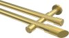 10193426-XX38 Gardinenstange Messing-Optik 20 mm Ø 2-läufig PRESTIGE - Verano (ohne Ringe)