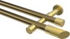 10193426-109538 Gardinenstange Metall 20 mm Ø 2-läufig PRESTIGE - Verano Messing Antik / Messing-Optik (ohne Ringe)