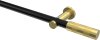 10193511-XX2938 Gardinenstange Metall 20 mm Ø PLATON - Mavell Schwarz / Messing-Optik (ohne Ringe)