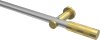 10193511-XX3338 Gardinenstange Metall 20 mm Ø PLATON - Mavell Silbergrau / Messing-Optik (ohne Ringe)