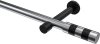 10193525-101229 Gardinenstange Metall 20 mm Ø PRESTIGE - Mavell Chrom / Schwarz (ohne Ringe)