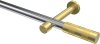 10193525-XX1238 Gardinenstange Metall 20 mm Ø PRESTIGE - Mavell Chrom / Messing-Optik (ohne Ringe)