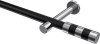 10193525-102912 Gardinenstange Metall 20 mm Ø PRESTIGE - Mavell Schwarz / Chrom (ohne Ringe)