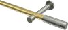10193525-XX3839 Gardinenstange Messing-Optik / Edelstahl-Optik 20 mm Ø PRESTIGE - Mavell (ohne Ringe)