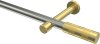 10193525-XX3938 Gardinenstange Edelstahl-Optik / Messing-Optik 20 mm Ø PRESTIGE - Mavell (ohne Ringe)