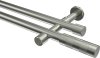 10193526-XX39 Gardinenstange Edelstahl-Optik 20 mm Ø 2-läufig PRESTIGE - Mavell (ohne Ringe)