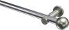 10193611-XX1239 Gardinenstange Metall 20 mm Ø PLATON - Luino Chrom / Edelstahl-Optik (ohne Ringe)
