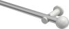 10193611-103332 Gardinenstange Metall 20 mm Ø PLATON - Luino Silbergrau / Weiß (ohne Ringe)