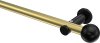 10193611-XX3829 Gardinenstange Metall 20 mm Ø PLATON - Luino Messing-Optik / Schwarz (ohne Ringe)