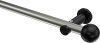 10193611-103929 Gardinenstange Metall 20 mm Ø PLATON - Luino Edelstahl-Optik / Schwarz (ohne Ringe)