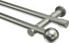 10193612-XX39 Gardinenstange Edelstahl-Optik 20 mm Ø 2-läufig PLATON - Luino (ohne Ringe)