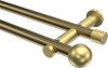 10193612-XX9538 Gardinenstange Metall 20 mm Ø 2-läufig PLATON - Luino Messing Antik / Messing-Optik (ohne Ringe)