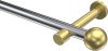 10193625-XX1238 Gardinenstange Metall 20 mm Ø PRESTIGE - Luino Chrom / Messing-Optik (ohne Ringe)