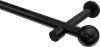 10193625-1029 Gardinenstange Metall 20 mm Ø PRESTIGE - Luino Schwarz (ohne Ringe)