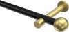10193625-102938 Gardinenstange Metall 20 mm Ø PRESTIGE - Luino Schwarz / Messing-Optik (ohne Ringe)