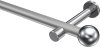 10193625-XX3312 Gardinenstange Metall 20 mm Ø PRESTIGE - Luino Silbergrau / Chrom (ohne Ringe)