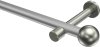10193625-XX3339 Gardinenstange Metall 20 mm Ø PRESTIGE - Luino Silbergrau / Edelstahl-Optik (ohne Ringe)