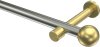 10193625-XX3938 Gardinenstange Edelstahl-Optik / Messing-Optik 20 mm Ø PRESTIGE - Luino (ohne Ringe)
