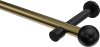10193625-XX9529 Gardinenstange Metall 20 mm Ø PRESTIGE - Luino Messing Antik / Schwarz (ohne Ringe)