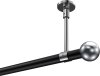 10193633-102912 Gardinenstange Metall 20 mm Ø SONETTE - Luino Schwarz / Chrom (ohne Ringe)