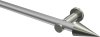 10193711-XX3339 Gardinenstange Metall 20 mm Ø PLATON - Savio Silbergrau / Edelstahl-Optik (ohne Ringe)