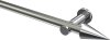 10193711-XX3912 Gardinenstange Metall 20 mm Ø PLATON - Savio Edelstahl-Optik / Chrom (ohne Ringe)