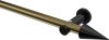 10193711-XX9529 Gardinenstange Metall 20 mm Ø PLATON - Savio Messing Antik / Schwarz (ohne Ringe)