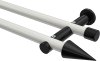 10193712-103229 Gardinenstange Metall 20 mm Ø 2-läufig PLATON - Savio Weiß / Schwarz (ohne Ringe)