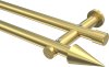 10193712-XX38 Gardinenstange Messing-Optik 20 mm Ø 2-läufig PLATON - Savio (ohne Ringe)