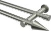 10193712-XX39 Gardinenstange Edelstahl-Optik 20 mm Ø 2-läufig PLATON - Savio (ohne Ringe)