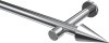 10193725-1012 Gardinenstange Metall 20 mm Ø PRESTIGE - Savio Chrom (ohne Ringe)