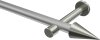 10193725-XX3339 Gardinenstange Metall 20 mm Ø PRESTIGE - Savio Silbergrau / Edelstahl-Optik (ohne Ringe)