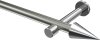 10193725-103912 Gardinenstange Metall 20 mm Ø PRESTIGE - Savio Edelstahl-Optik / Chrom (ohne Ringe)