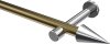 10193725-XX9512 Gardinenstange Metall 20 mm Ø PRESTIGE - Savio Messing Antik / Chrom (ohne Ringe)