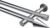 10193726-XX12 Gardinenstange Metall 20 mm Ø 2-läufig PRESTIGE - Savio Chrom (ohne Ringe)